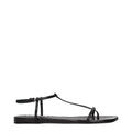 Jil Sander Black Leather Flip-Flop Sandals