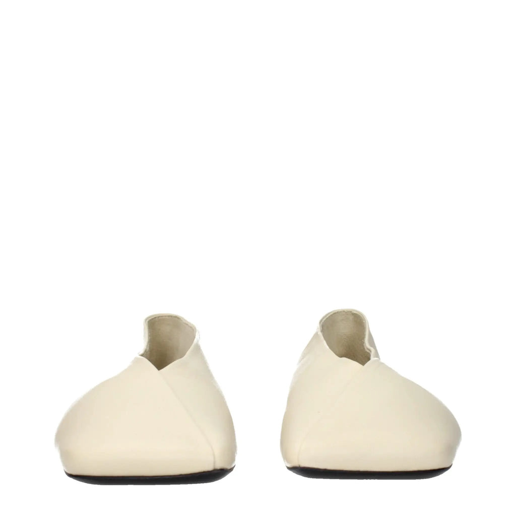 Ballerines Jil Sander en cuir beige