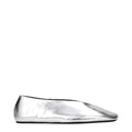Jil Sander Gray Leather Ballet Flats