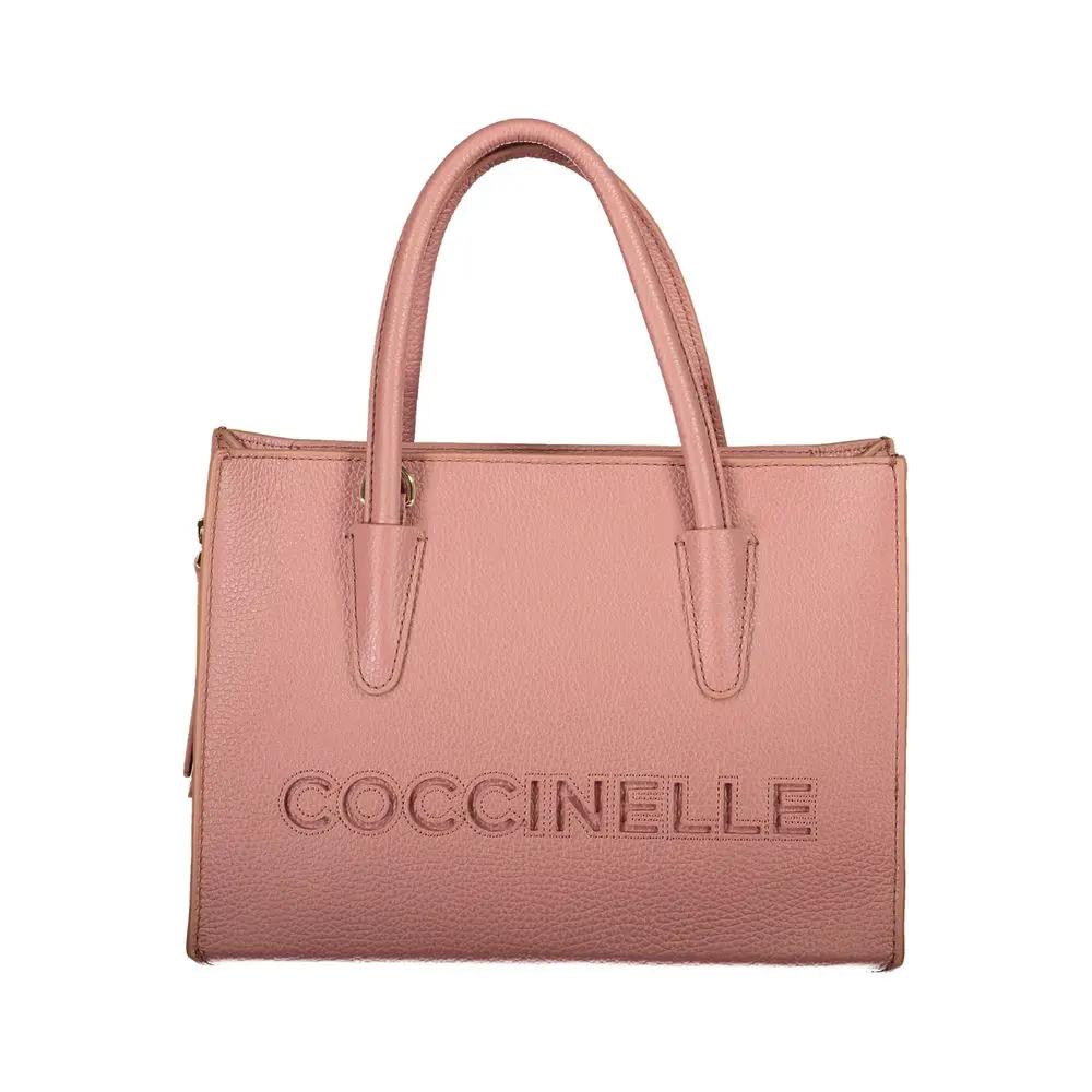 Coccinelle Pink Leather Handbag