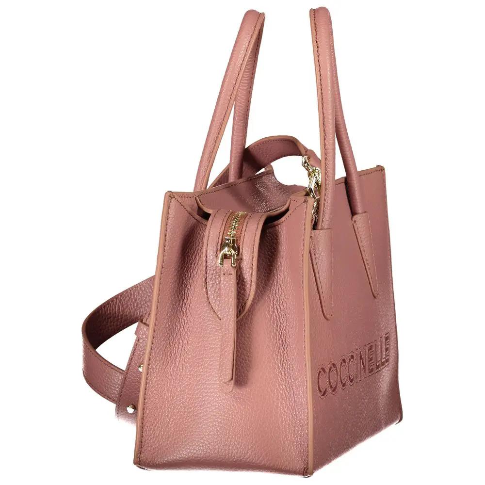 Coccinelle Pink Leather Handbag