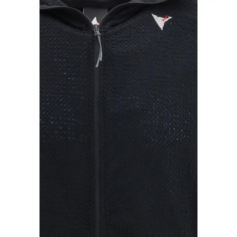 ROA Black Polyester Sweatshirt