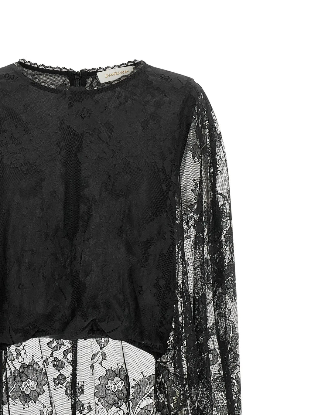 Zimmermann Black Polyamide Tank Tops