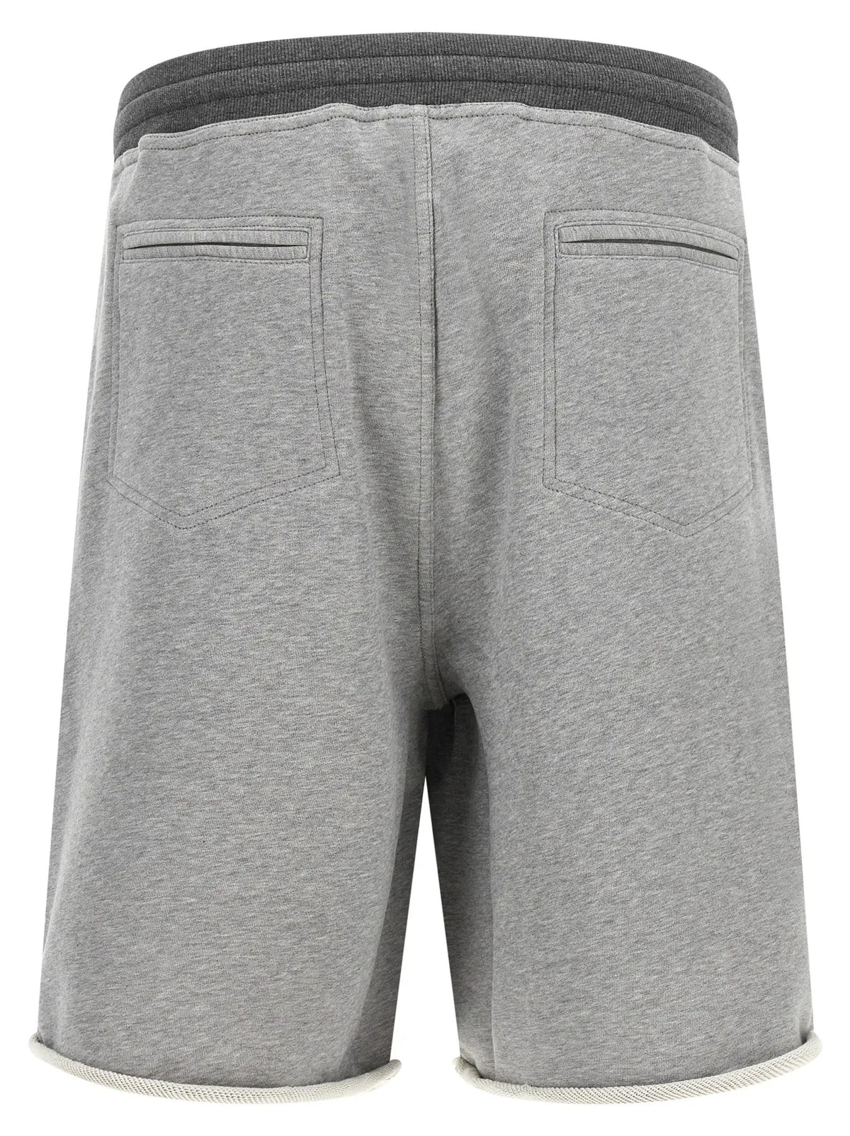 Brunello Cucinelli Gray Cotton Bermuda Shorts