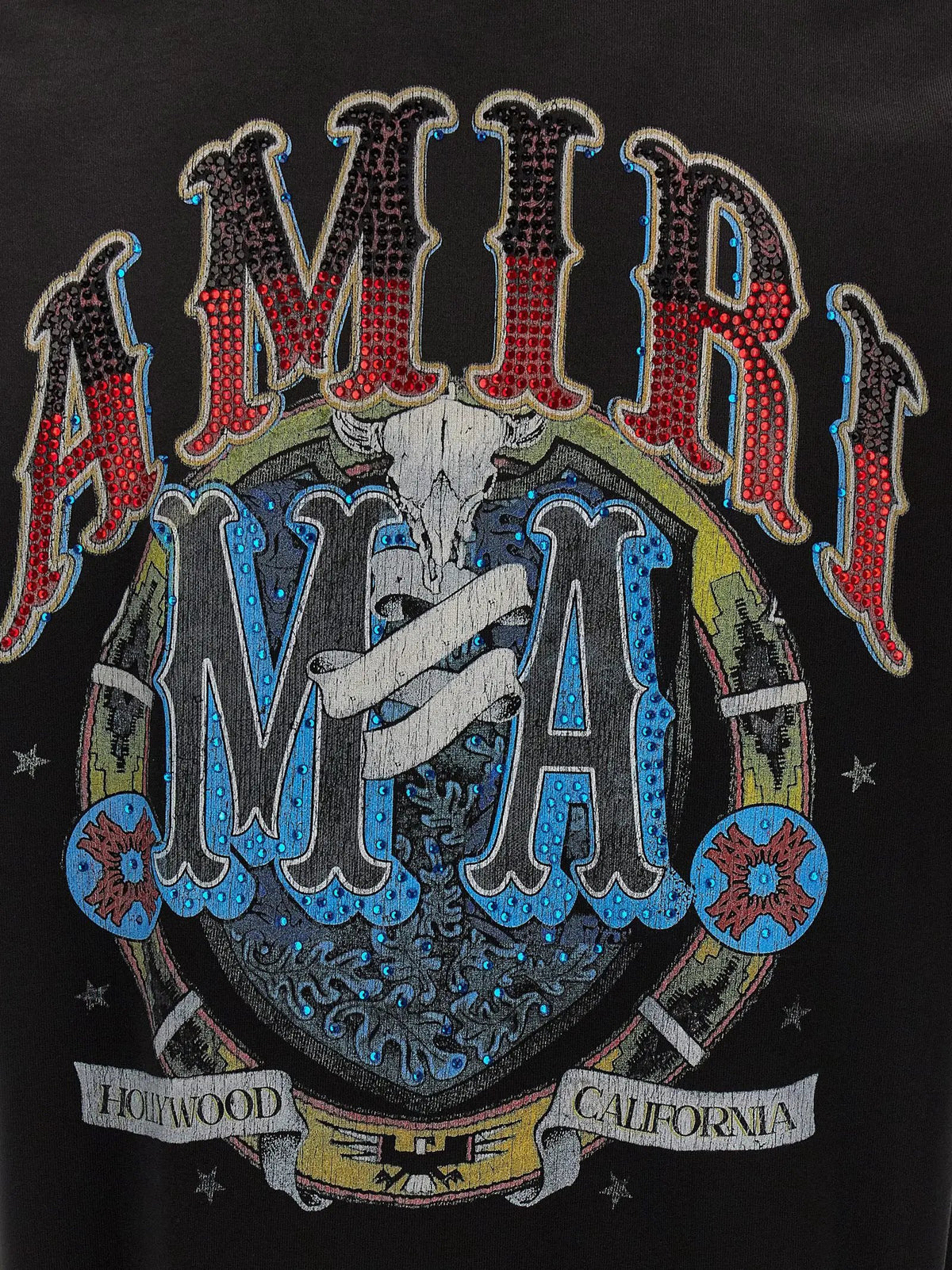 Amiri Black Cotton T-Shirt