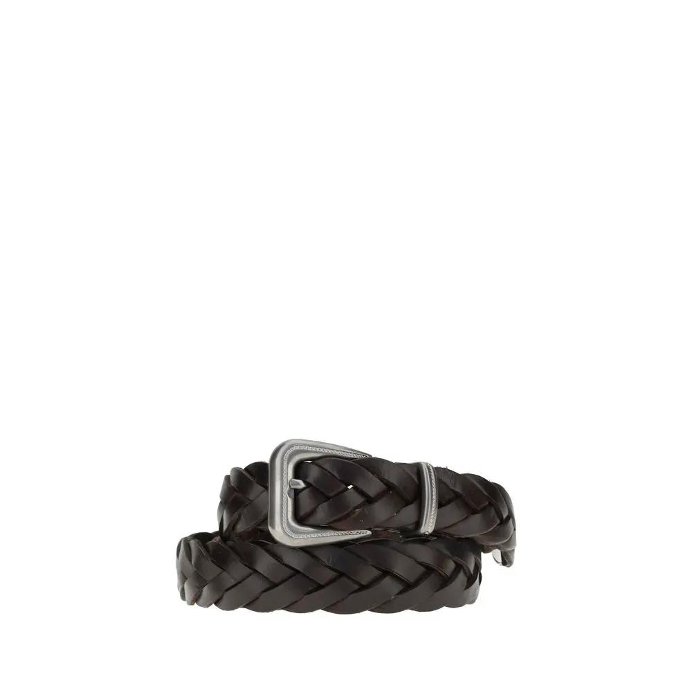 Brunello Cucinelli Brunello Cucinelli Brown Calf Leather Bos Taurus Regular Belt
