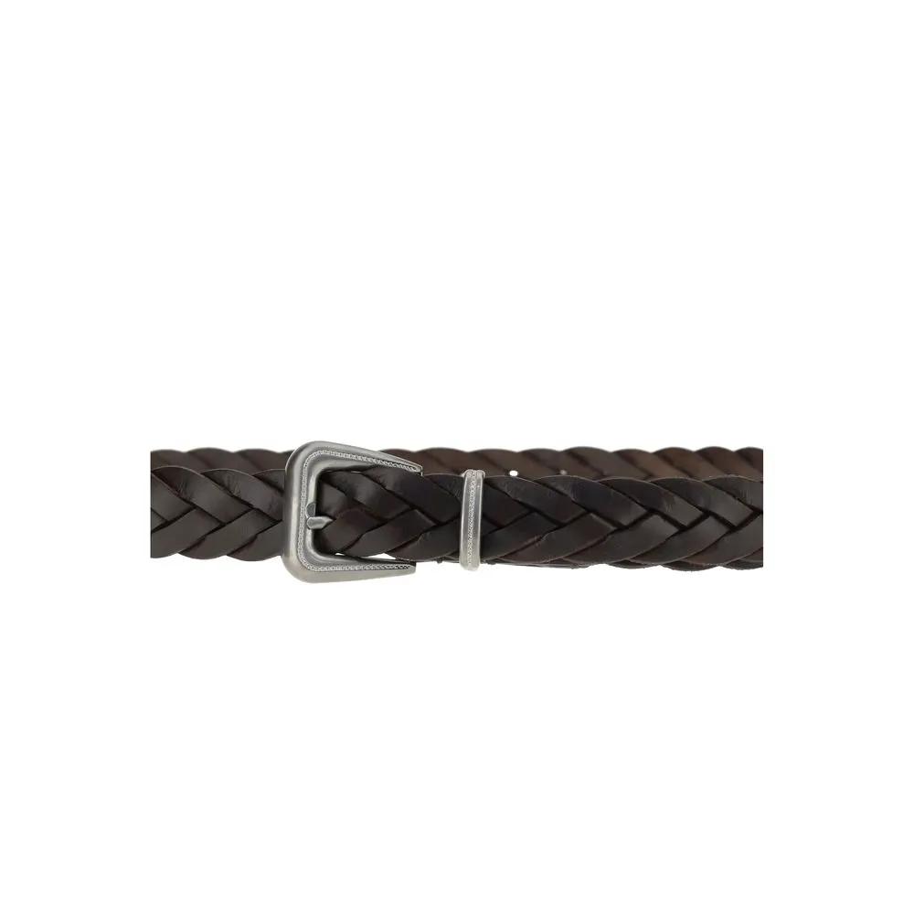 Brunello Cucinelli Brunello Cucinelli Brown Calf Leather Bos Taurus Regular Belt