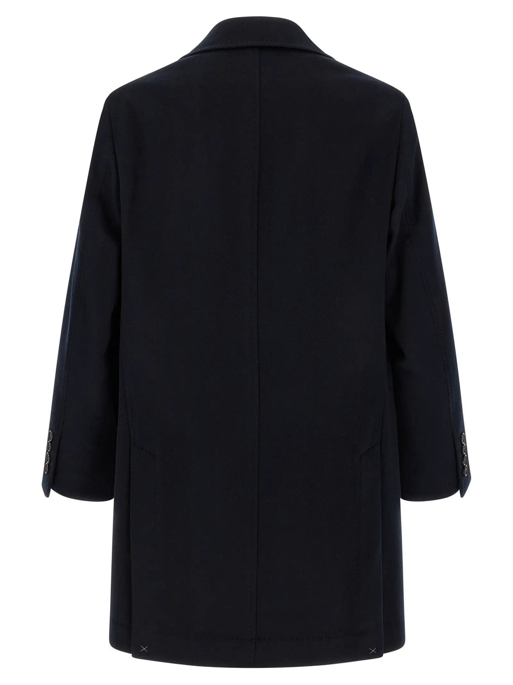 Brunello Cucinelli Blue Virgin Wool Coat