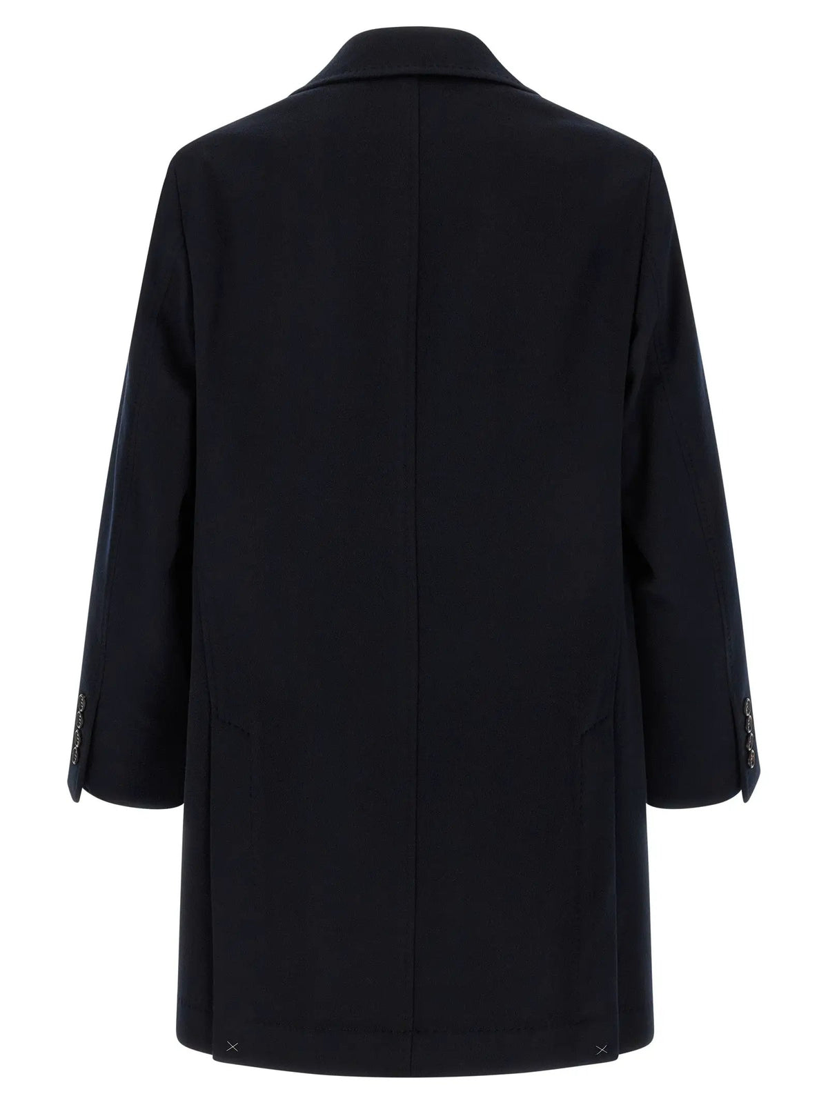 Brunello Cucinelli Blue Virgin Wool Coat