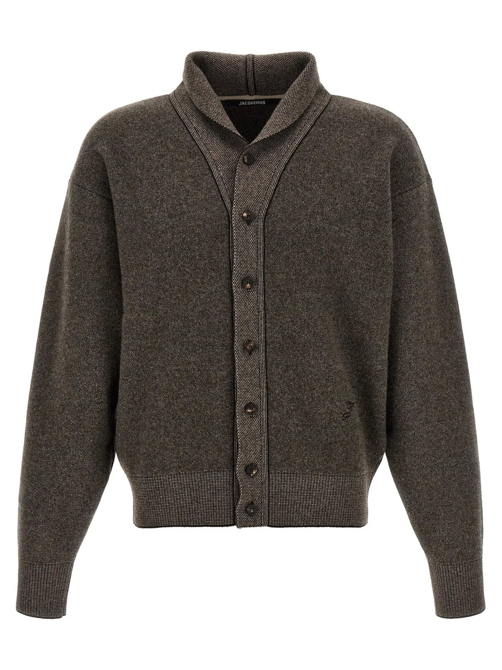 Jacquemus Brown Merino Wool Cardigan