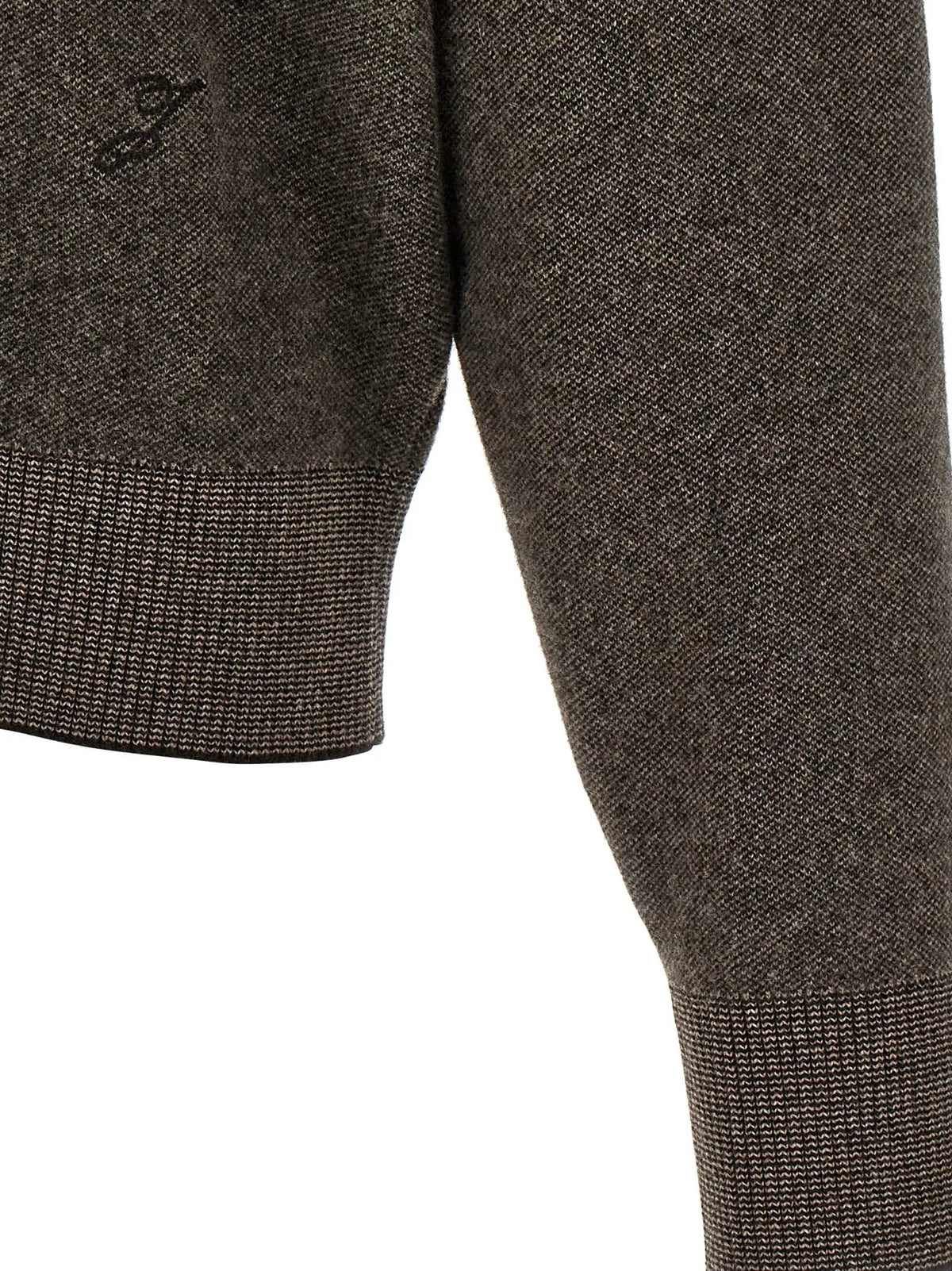 Jacquemus Brown Merino Wool Cardigan