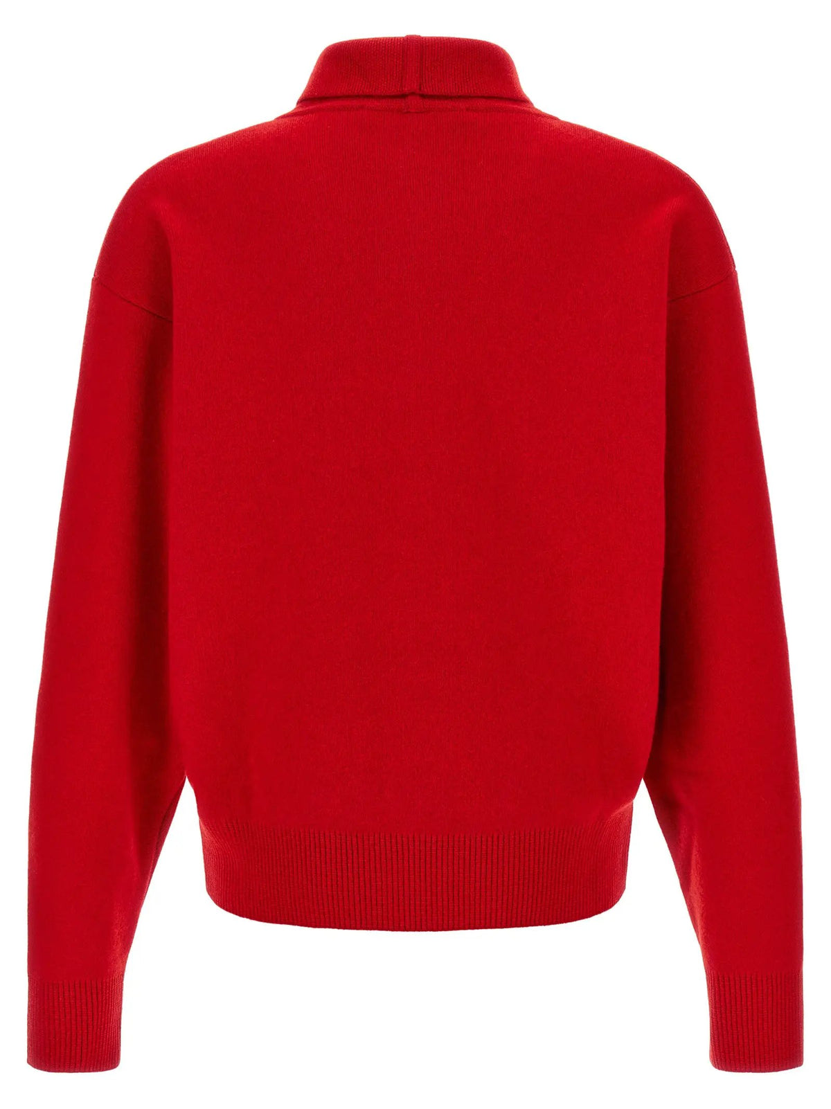 Jacquemus Red Merino Wool Cardigan