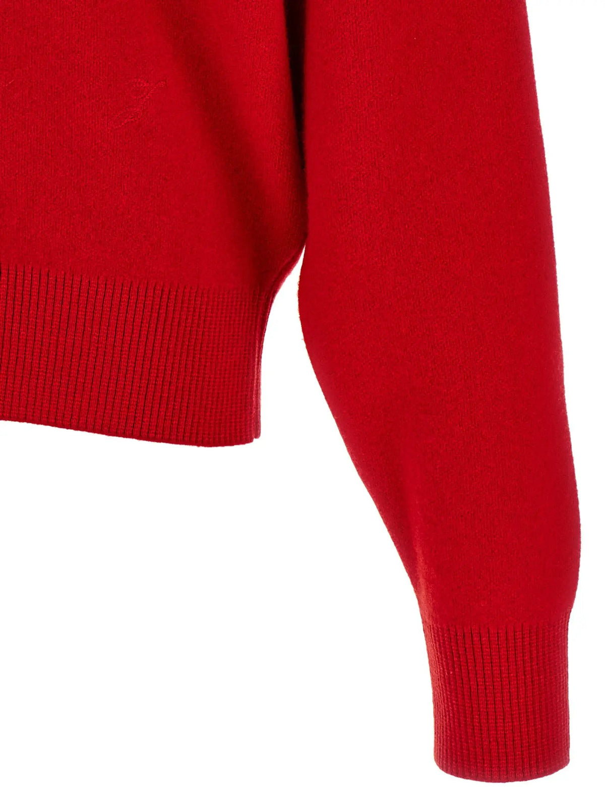 Jacquemus Red Merino Wool Cardigan