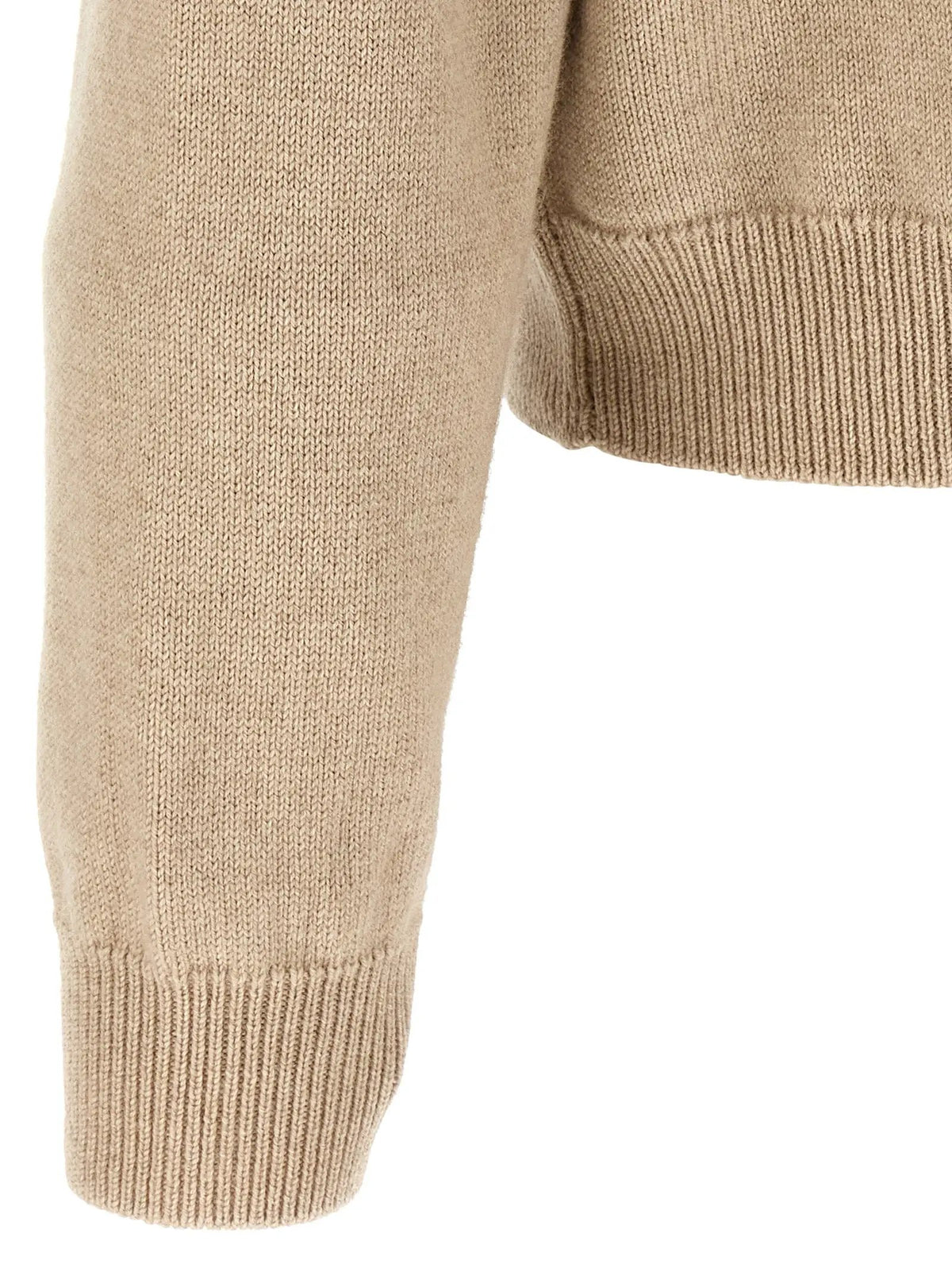 Jacquemus Beige Merino Wool Cardigan