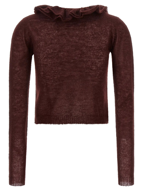 Alberta Ferretti Bordeaux Polyamide Cardigan