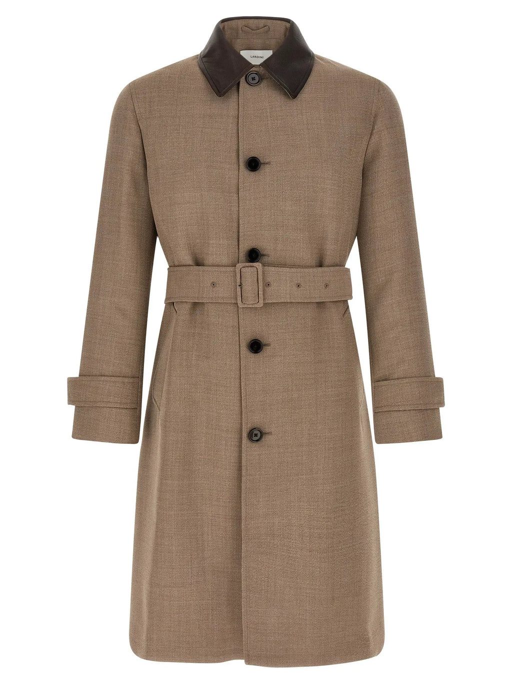 Lardini Beige Virgin Wool Coat