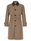 Lardini Beige Virgin Wool Coat