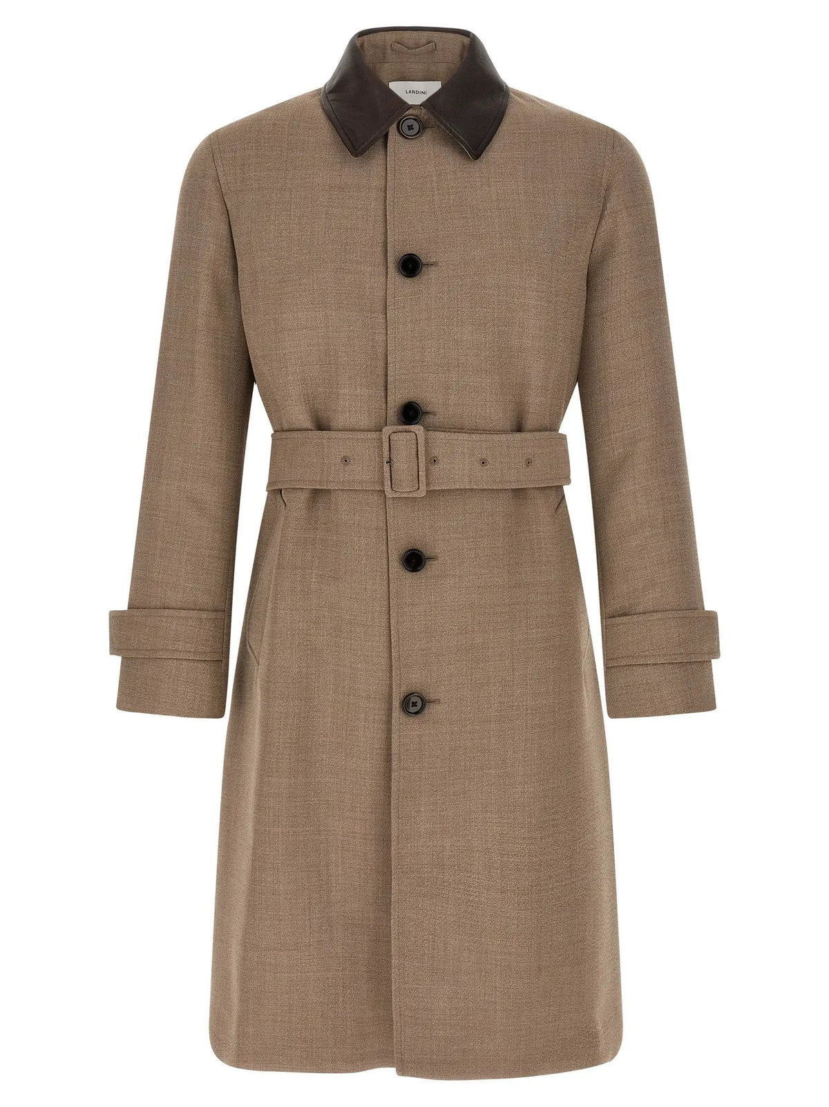 Lardini Beige Virgin Wool Coat