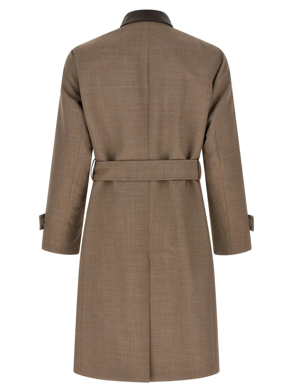 Lardini Beige Virgin Wool Coat
