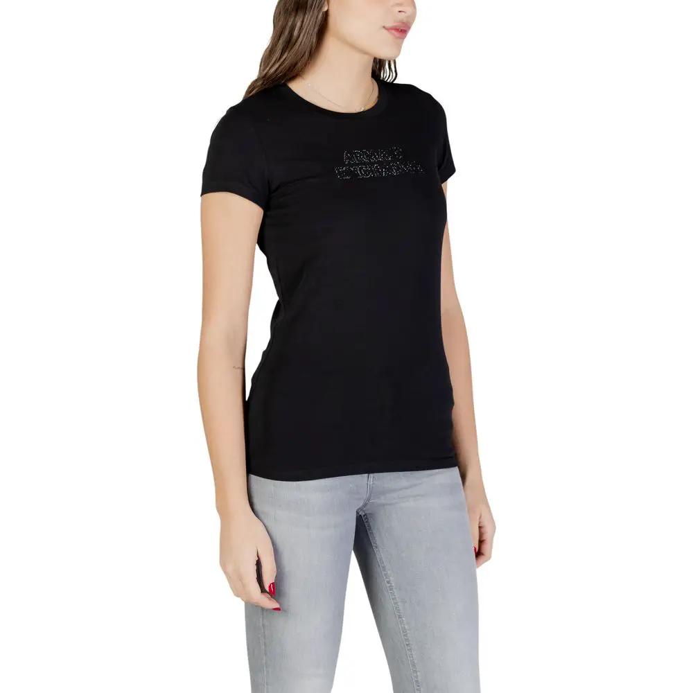 Armani Exchange Armani Exchange Black Cotton T-Shirt