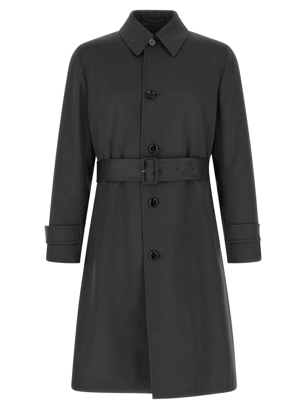 Lardini Gray Virgin Wool Coat