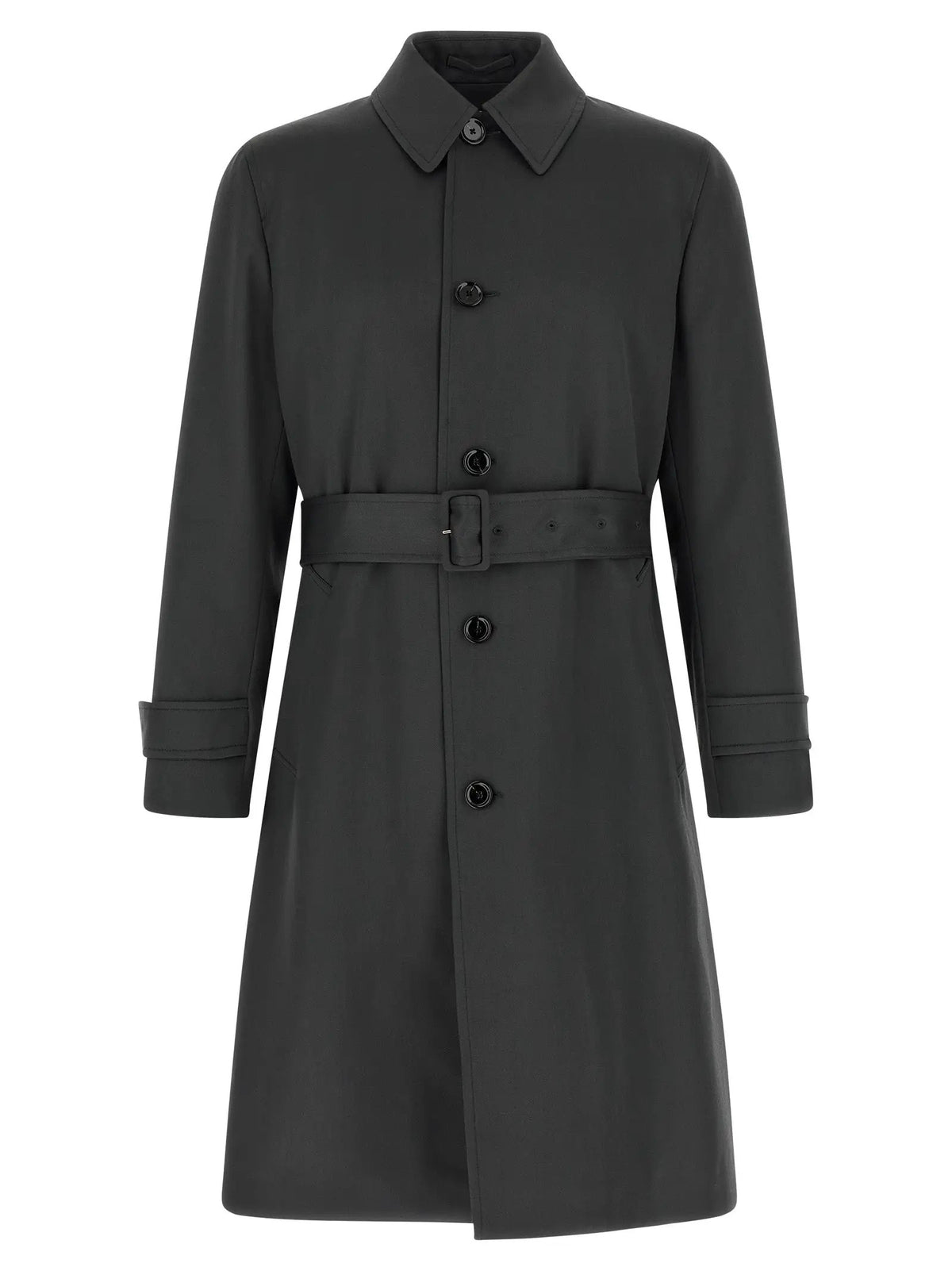 Lardini Gray Virgin Wool Coat