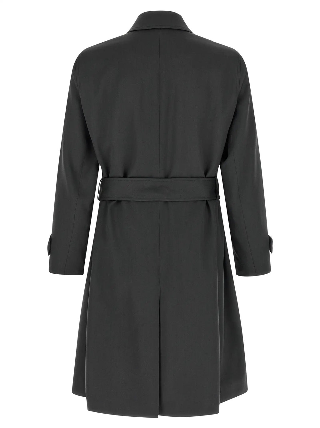 Lardini Gray Virgin Wool Coat