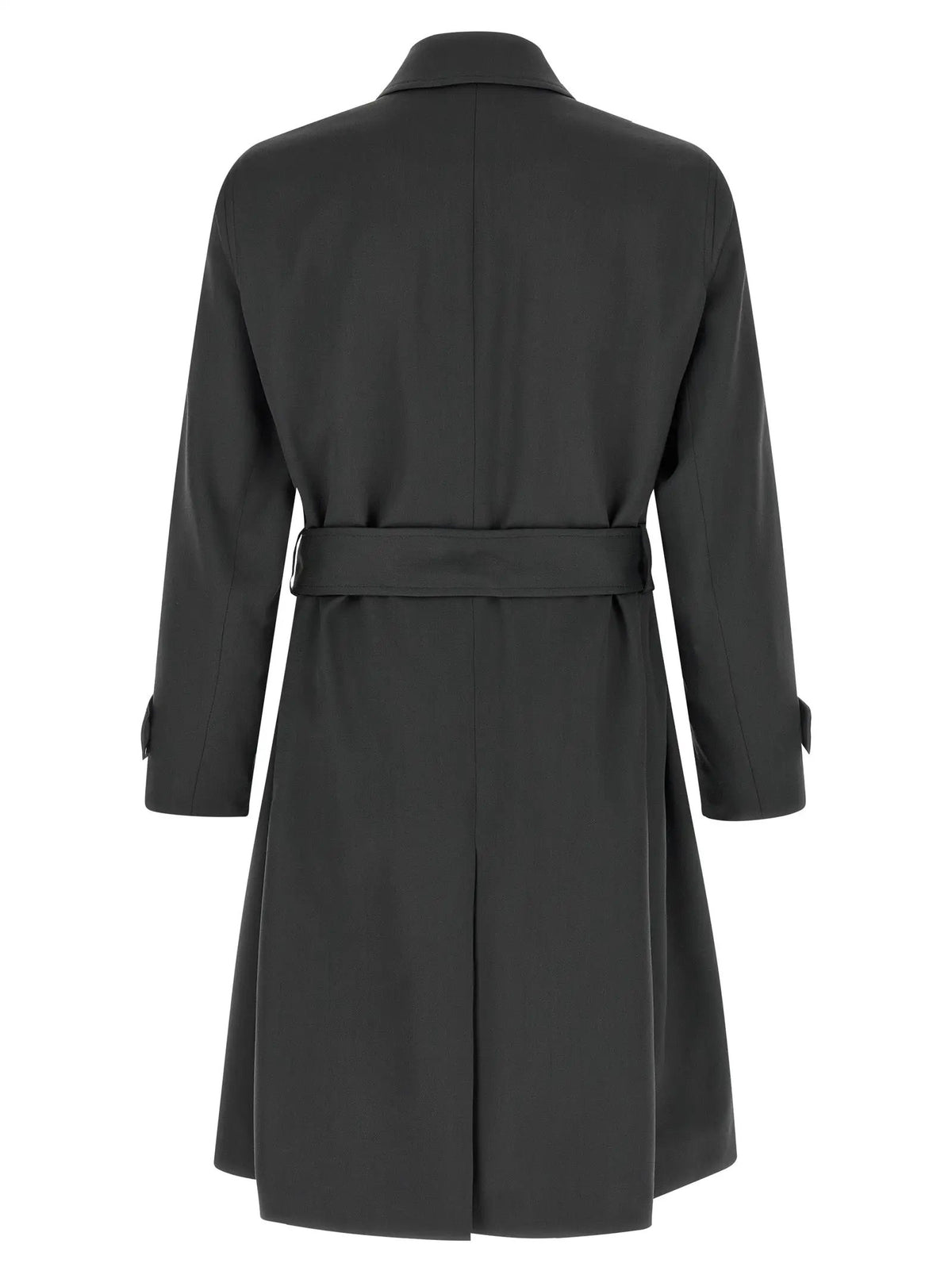 Lardini Gray Virgin Wool Coat