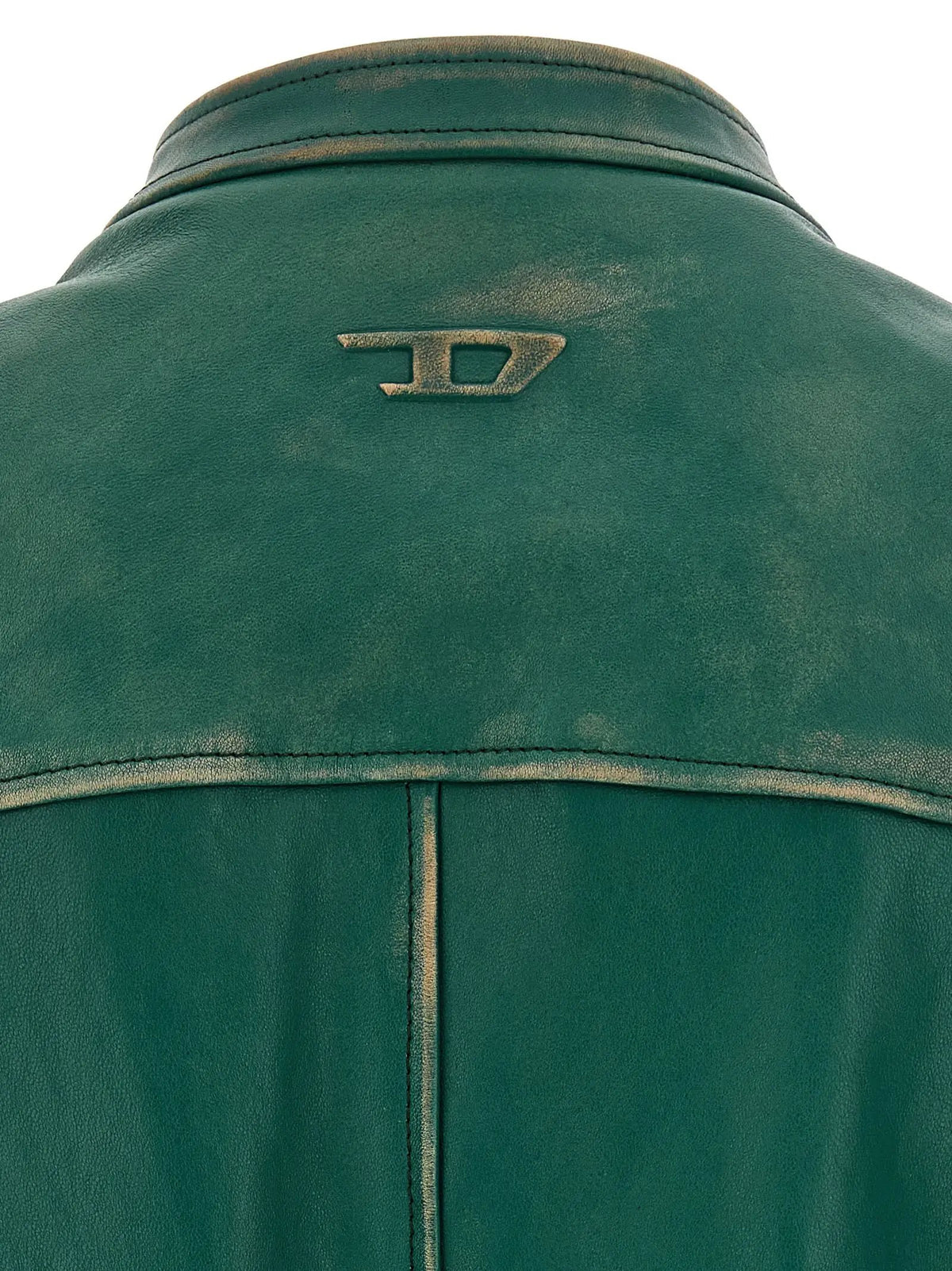 Diesel Bicolor Lamb Leather Leather Jacket