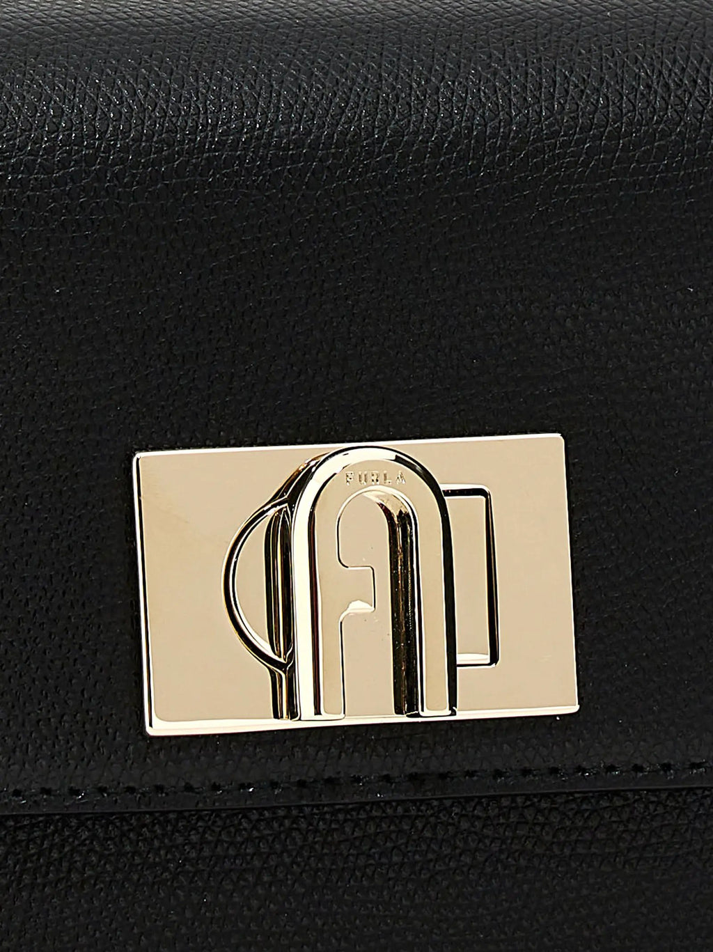 Furla Black Leather Crossbody Bag