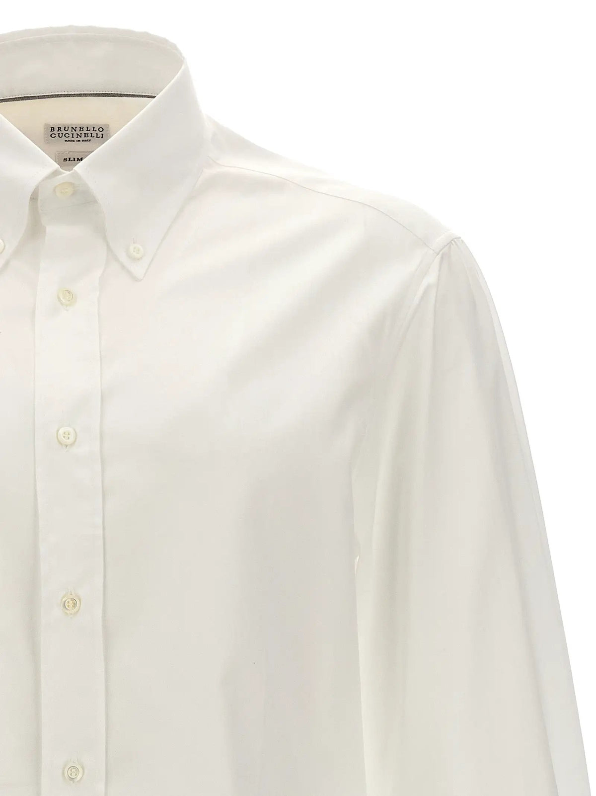 Brunello Cucinelli White Cotton Blouse