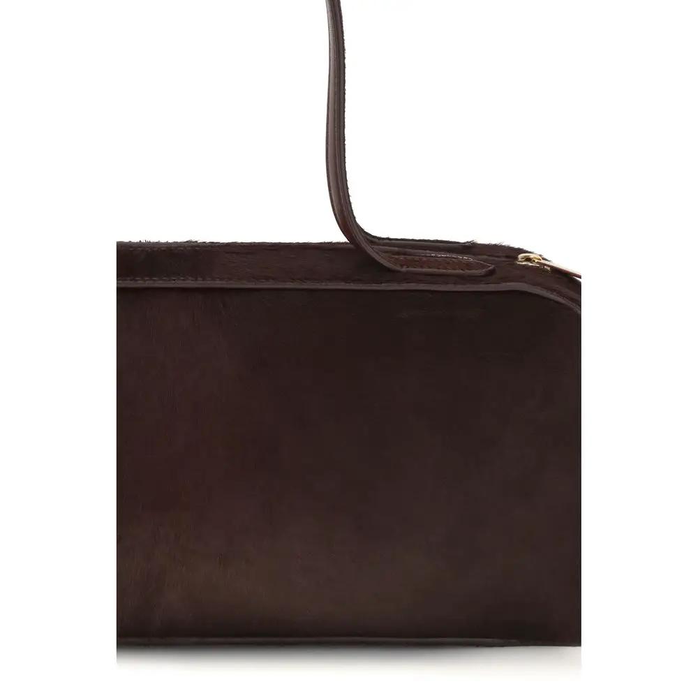Khaite Khaite Burgundy Calf Leather Bos Taurus Shoulder Bag