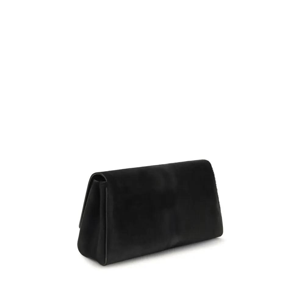 Khaite Khaite Black Calf Leather Bos Taurus Clutch Bag
