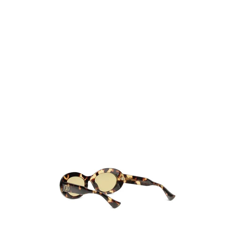 Valentino Garavani Valentino Garavani Brown Acetate Sunglasses
