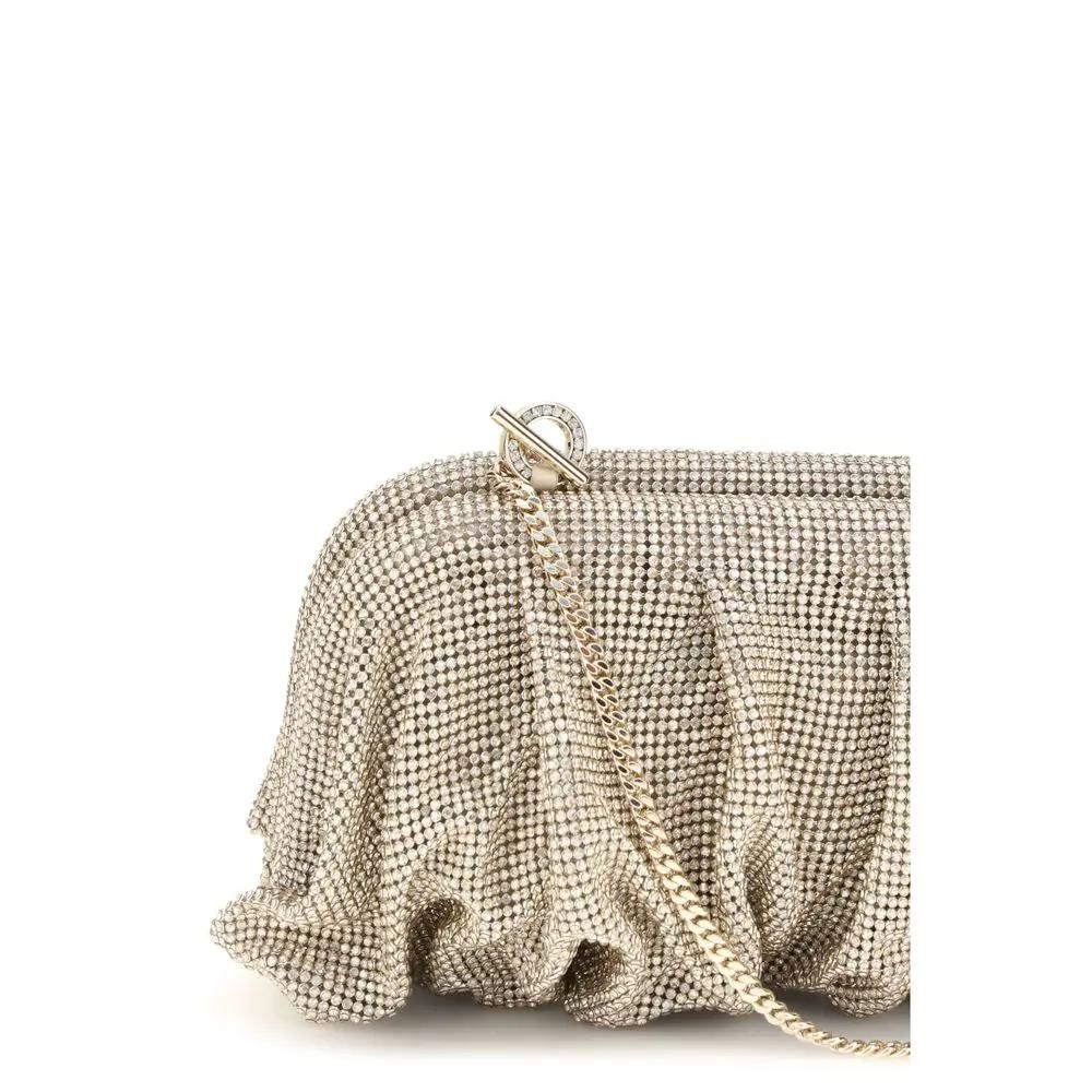 Pochette Benedetta Bruzziches en aluminium argenté