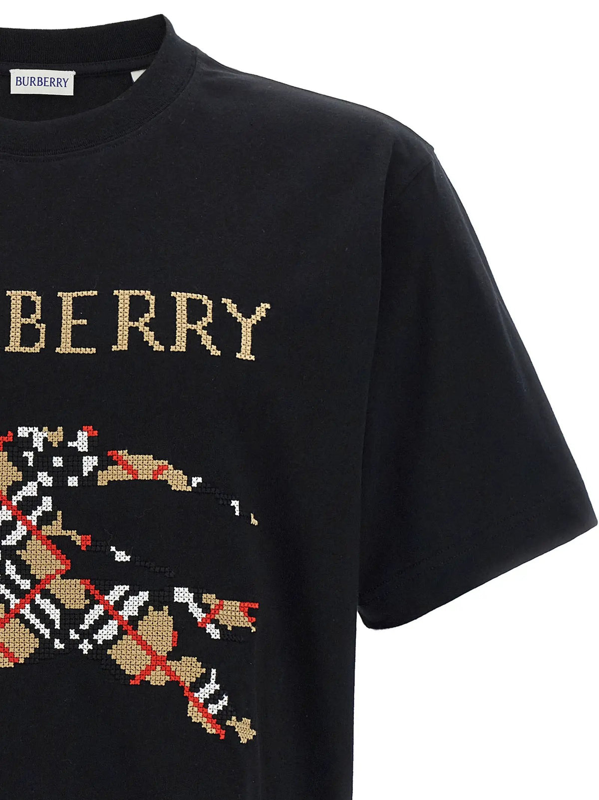 Burberry Black Cotton T-Shirt