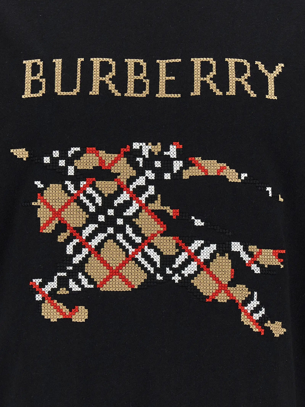 Burberry Black Cotton T-Shirt
