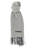 Jacquemus Gray Wool Scarf