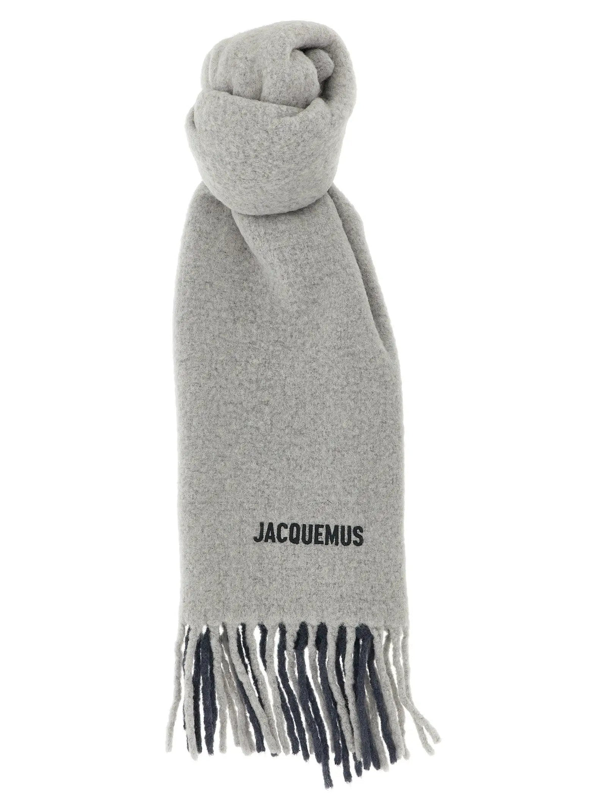 Jacquemus Gray Wool Scarf