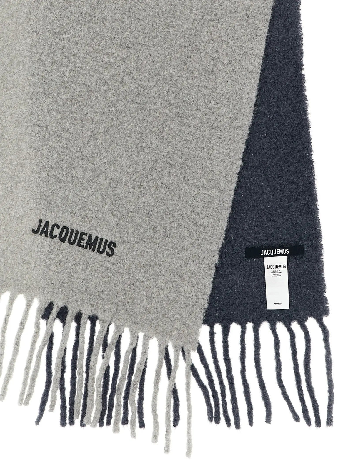 Jacquemus Gray Wool Scarf