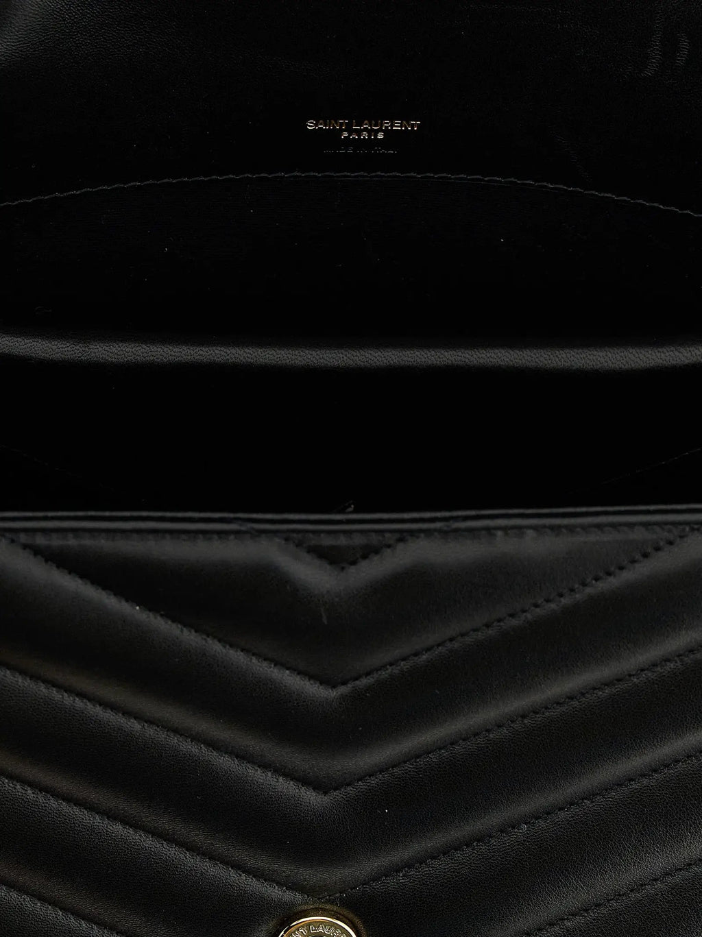 Saint Laurent Black Lamb Leather Shoulder Bag