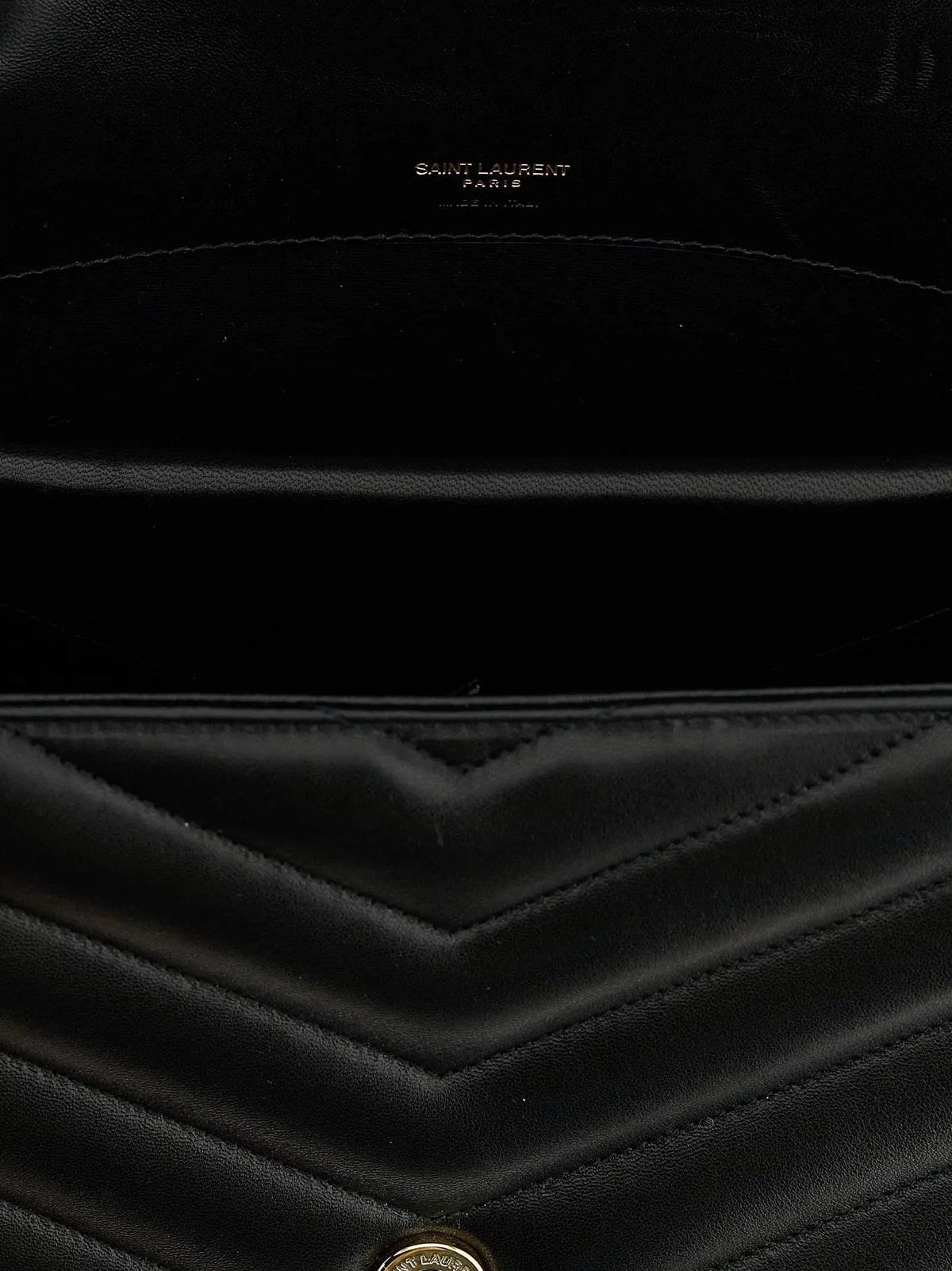 Saint Laurent Black Lamb Leather Shoulder Bag