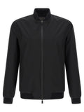 Herno Black Polyester Bomber