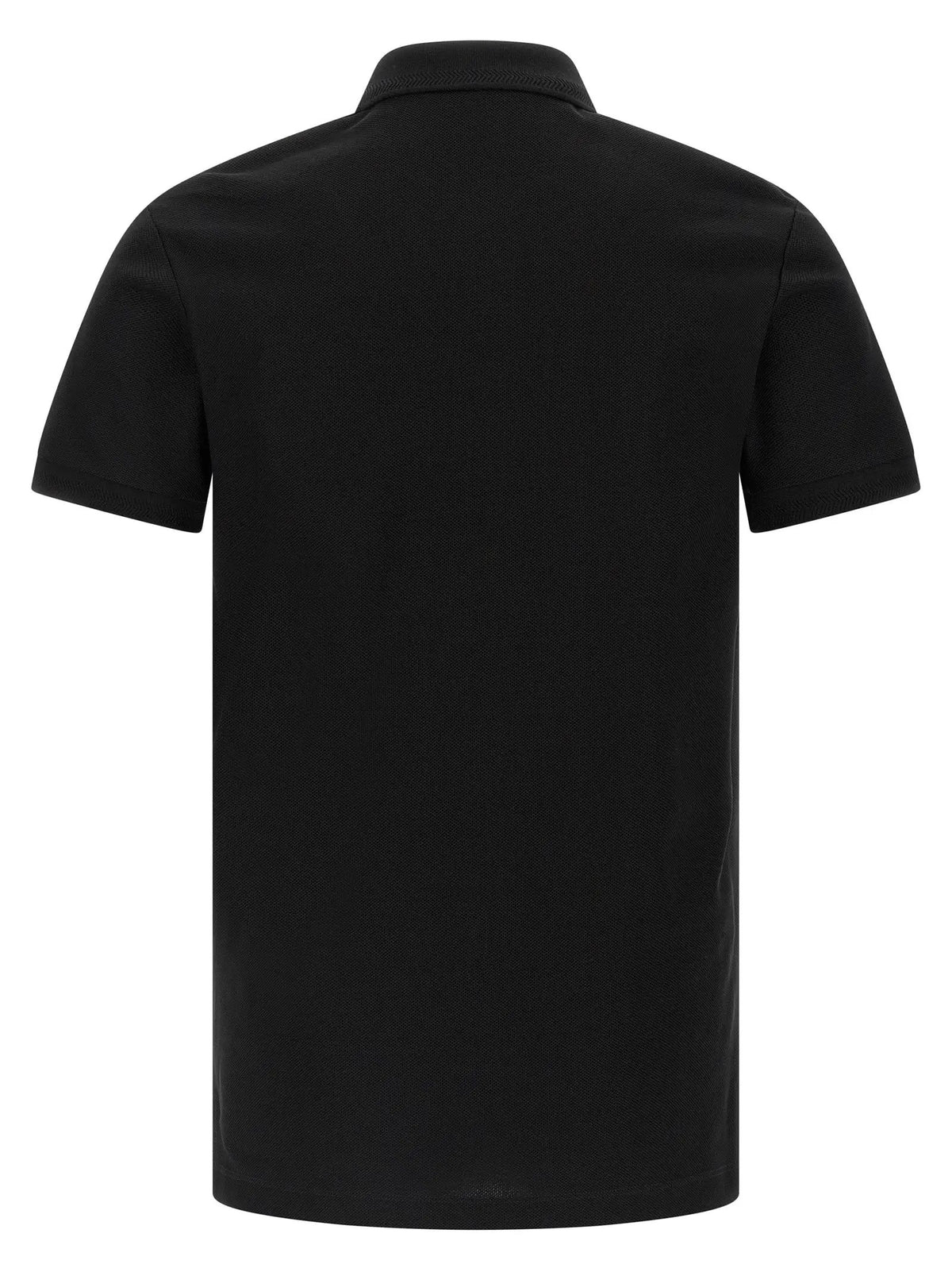 Polo en coton noir Burberry