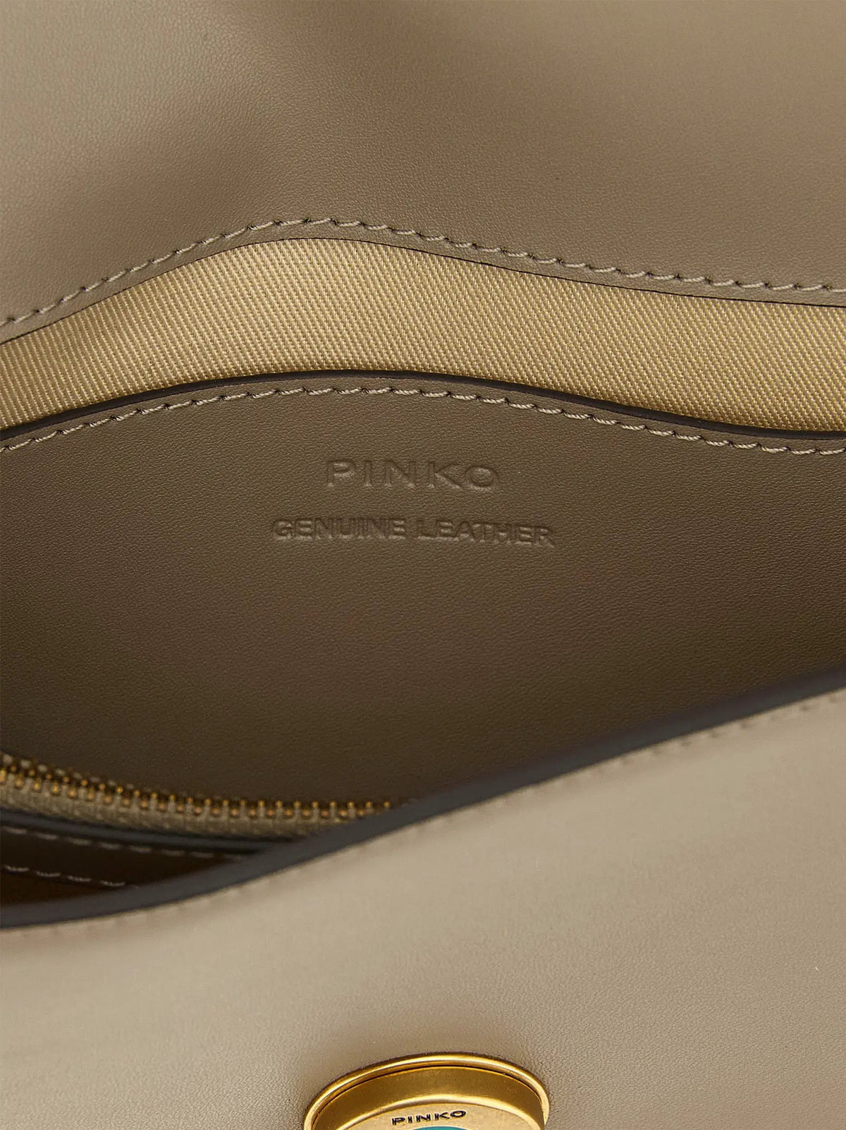 PINKO PINKO Gray Calfskin Crossbody Bag