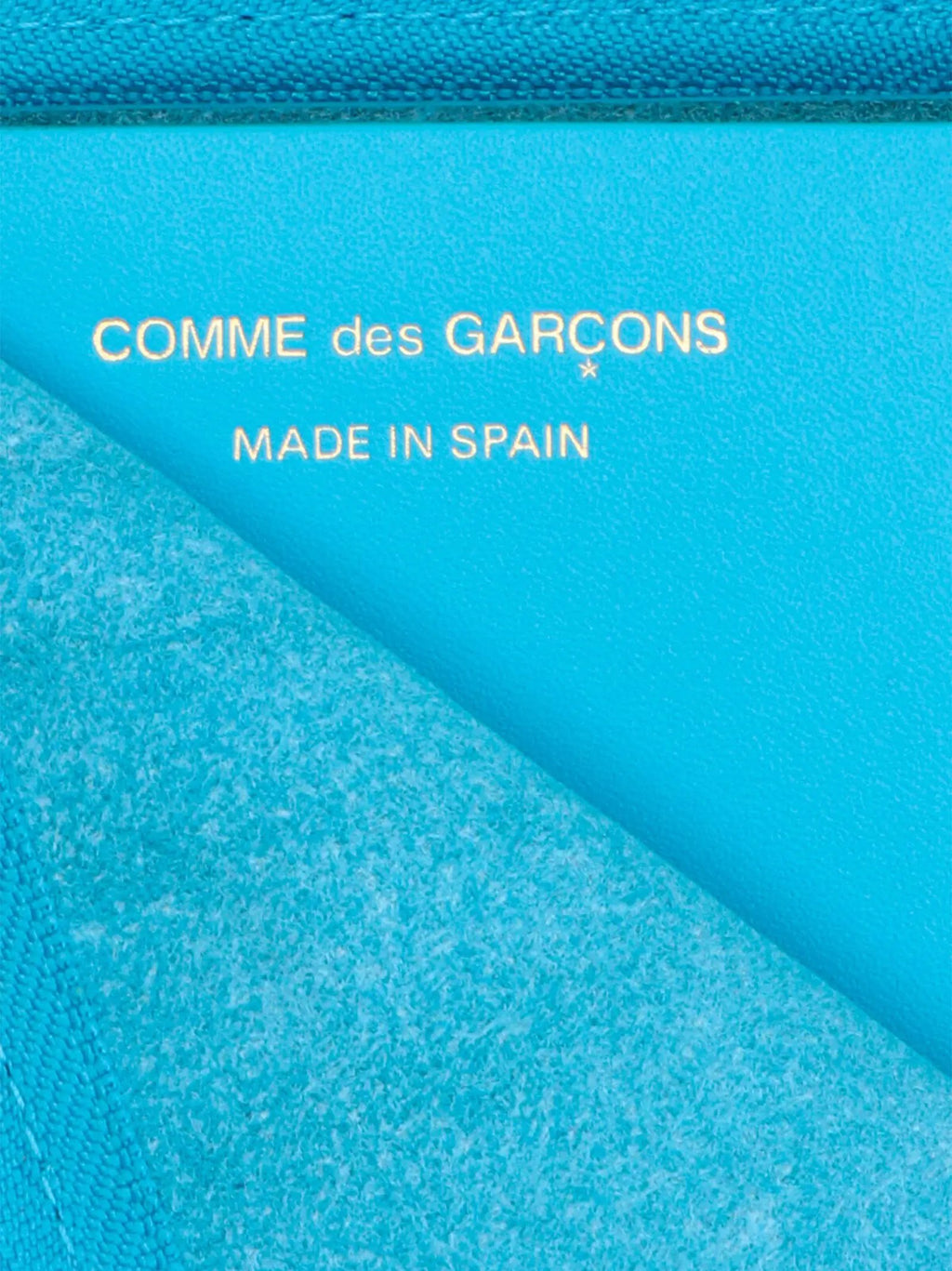 Comme Des Garçons Blue Calfskin Cardholder