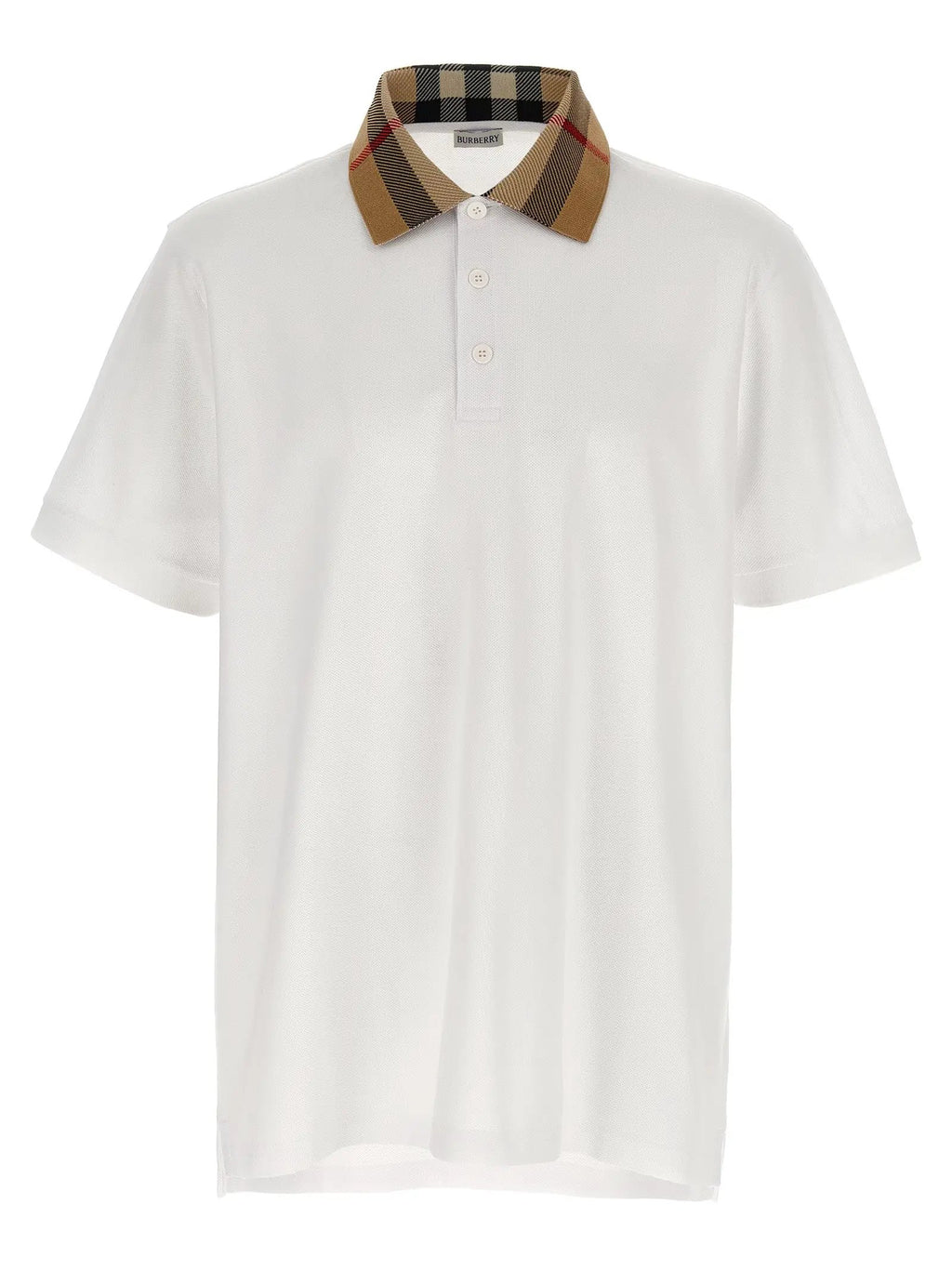 Burberry Burberry White Cotton Polo Shirt
