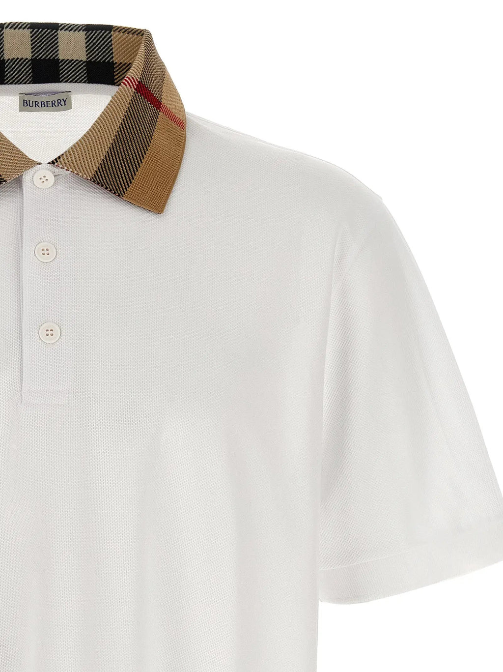 Burberry Burberry White Cotton Polo Shirt