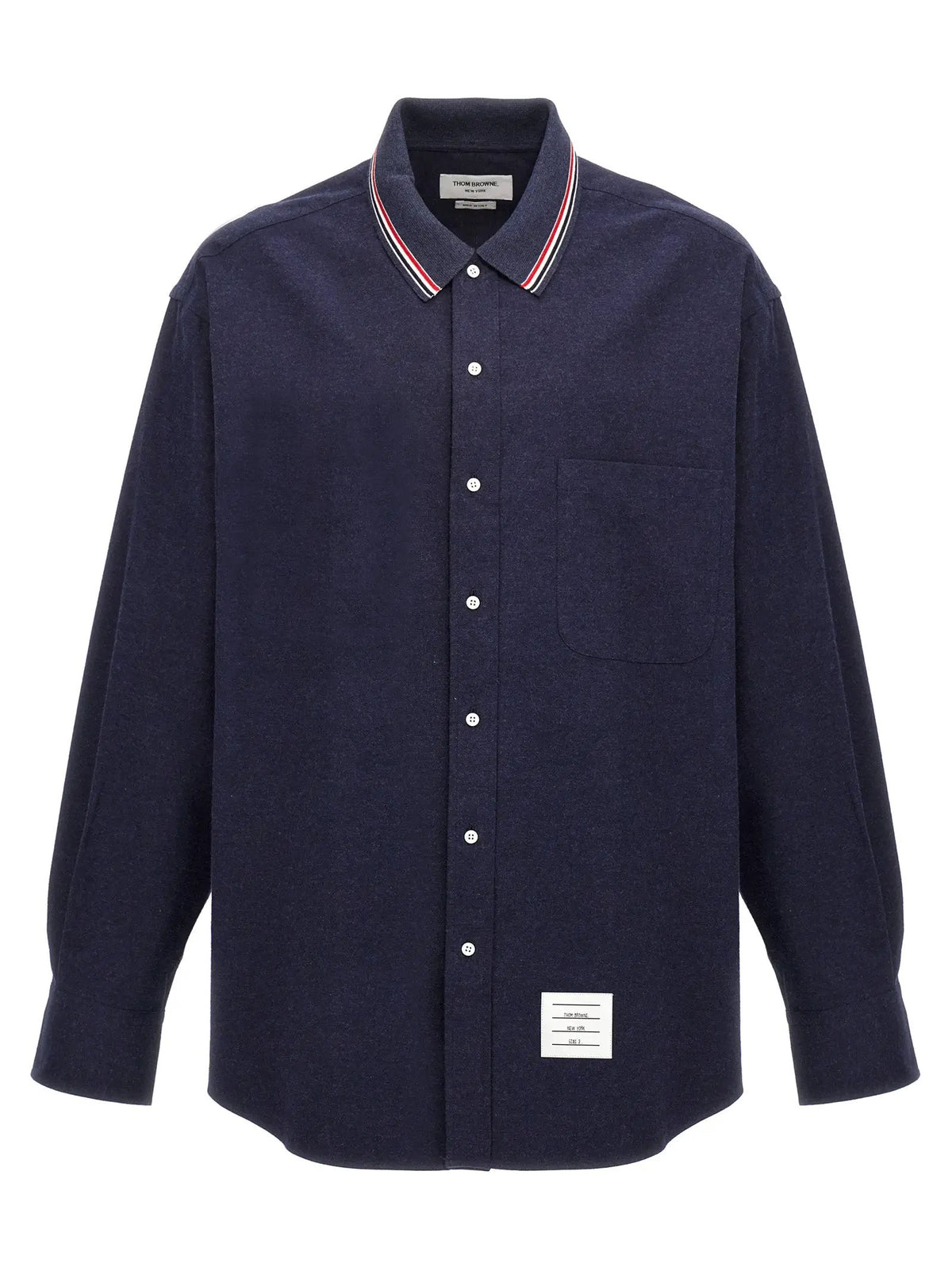 Chemisier bleu en coton Thom Browne