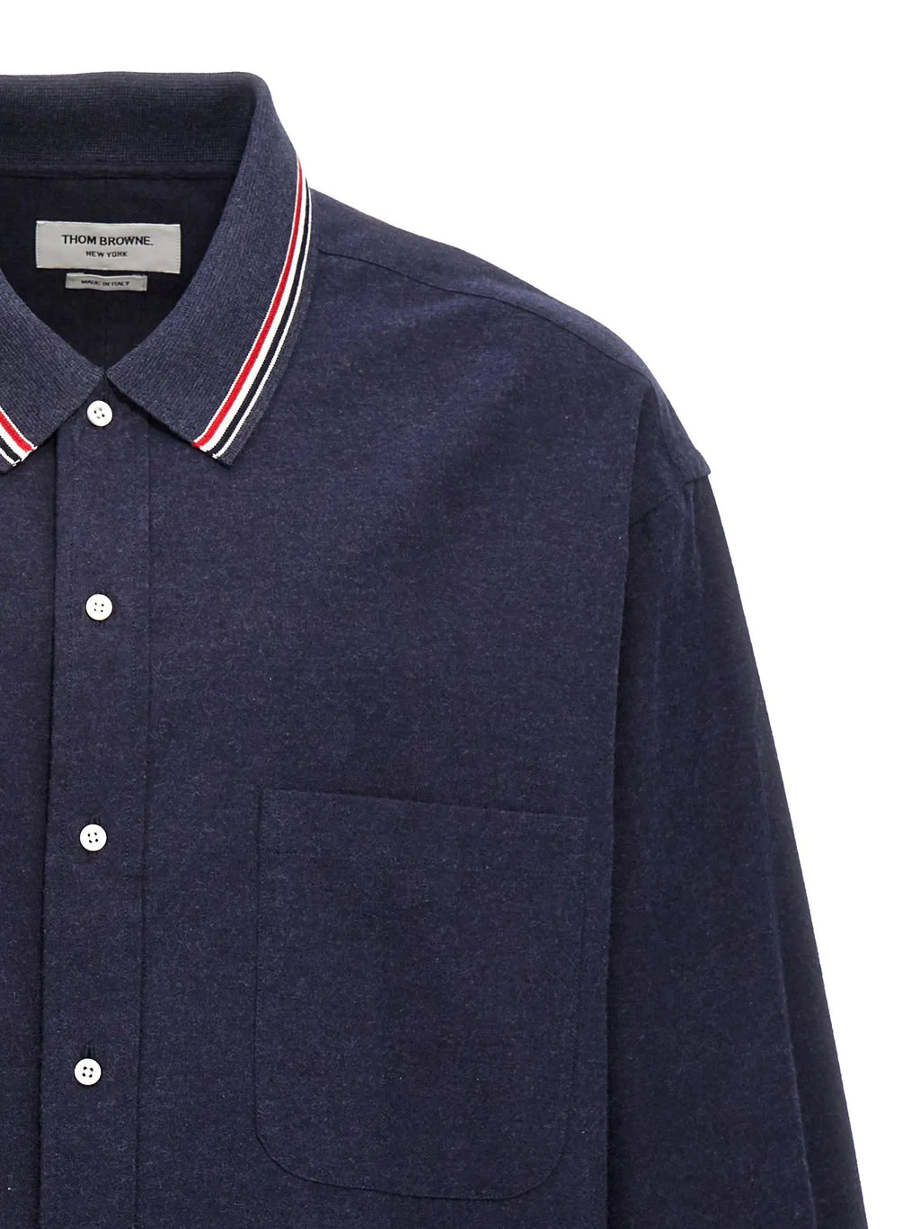 Chemisier bleu en coton Thom Browne